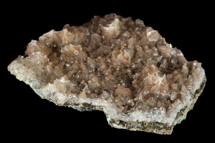 Rosasite, Calcite & Aurichalcite Crystal Association - Mexico #119215